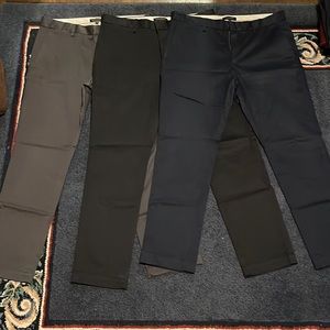Three pairs of Banana Republic Rapid Movement Chino - Fulton